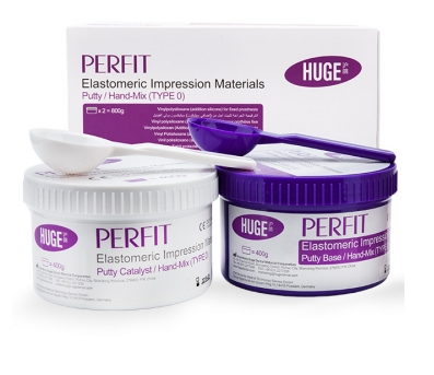 Perfit A Putty (400+400 гр)-базовый слой, основа-пурпурный, катализатор-белый, Huge Dental